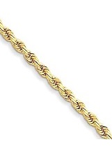 teensy yellow gold 3.2mm dc rope bracelet for kids
